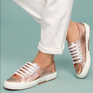 rose gold superga